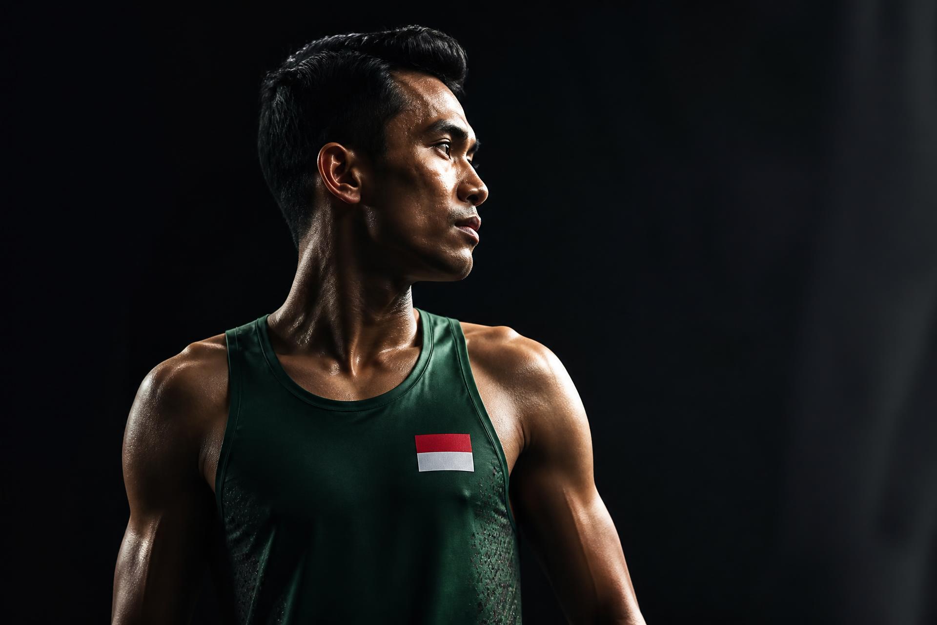 Atlet mengenakan custom jersey hasil produksi konveksi EVOS Origins Bandung